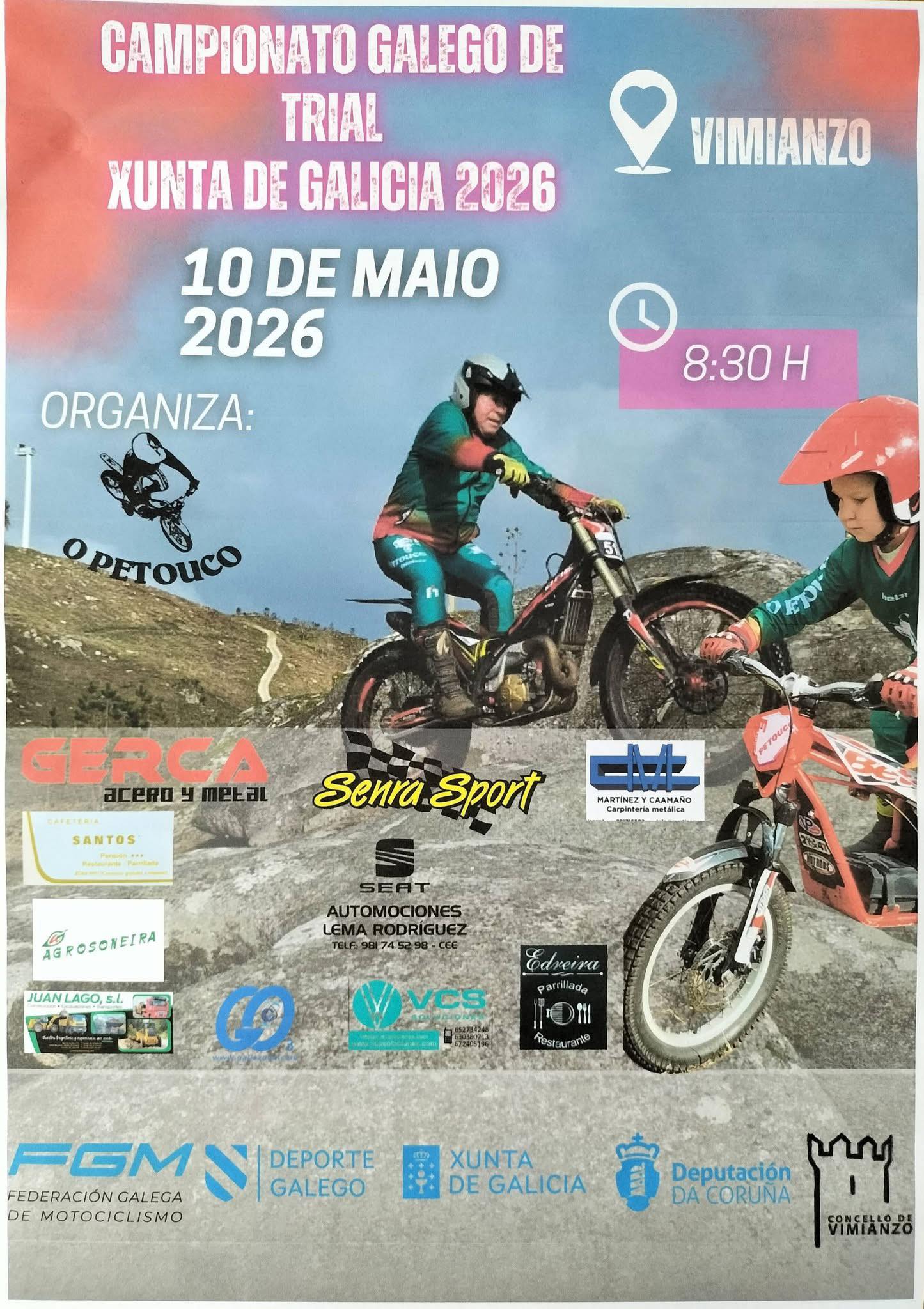 Cartel Campionato Galego de Trial 2026